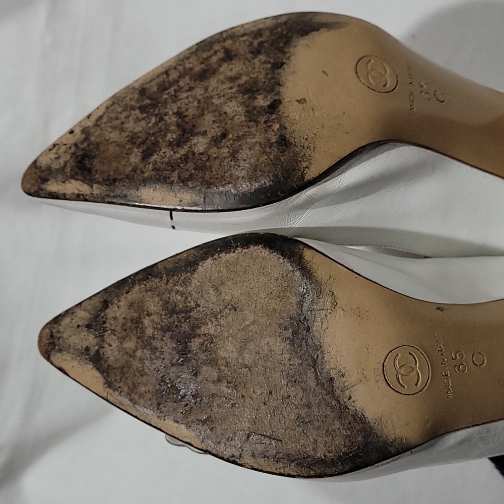 Chanel heel shoes  sz 35c - Picture 7 of 15